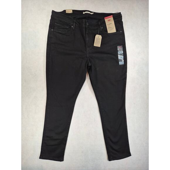 LEVI'S 711 Skinny 18 x 26 Minimalist Classic Style in Neutral Black - Picture 1 of 9